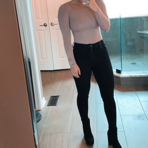 Open Back Long Sleeve Body Suit